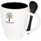 Nadu 250 ml Tasse mit Löffel, schwarz Nadu 250 ml Tasse mit Löffel, schwarz