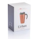 Urban Becher, orange, schwarz Urban Becher, orange, schwarz